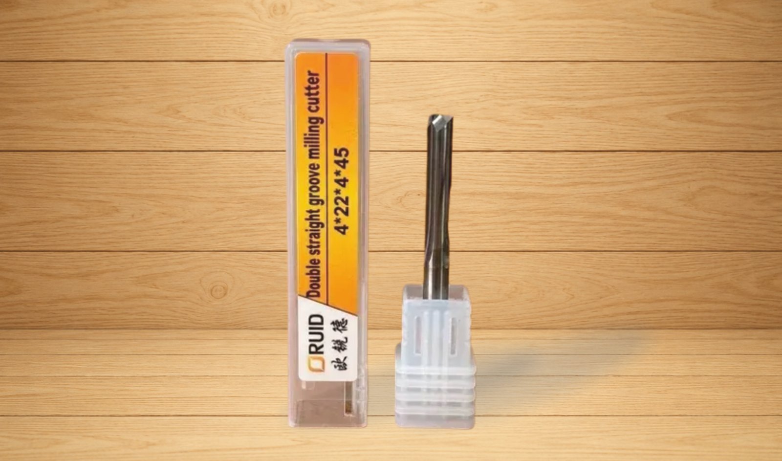 Double straight groove milling cutter 4*22*4*45